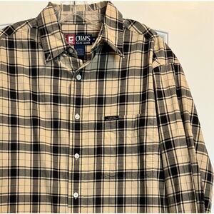 Chaps Ralph Lauren Men's Long Sleeve Plaid Button Down Medium